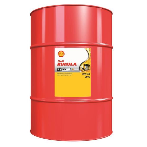 SHELL RIMULA R3 MV 15W-40 - 209L DRUM